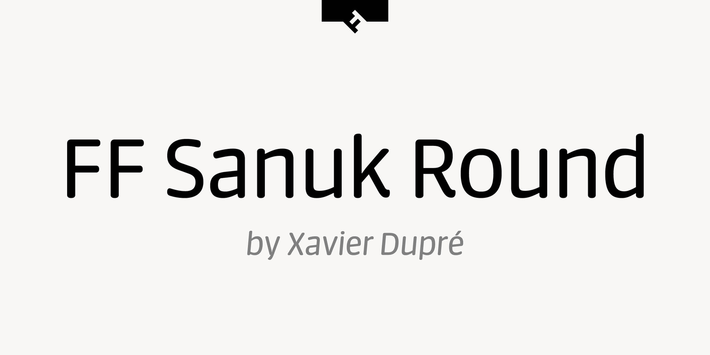 Пример шрифта FF Sanuk Round #1
